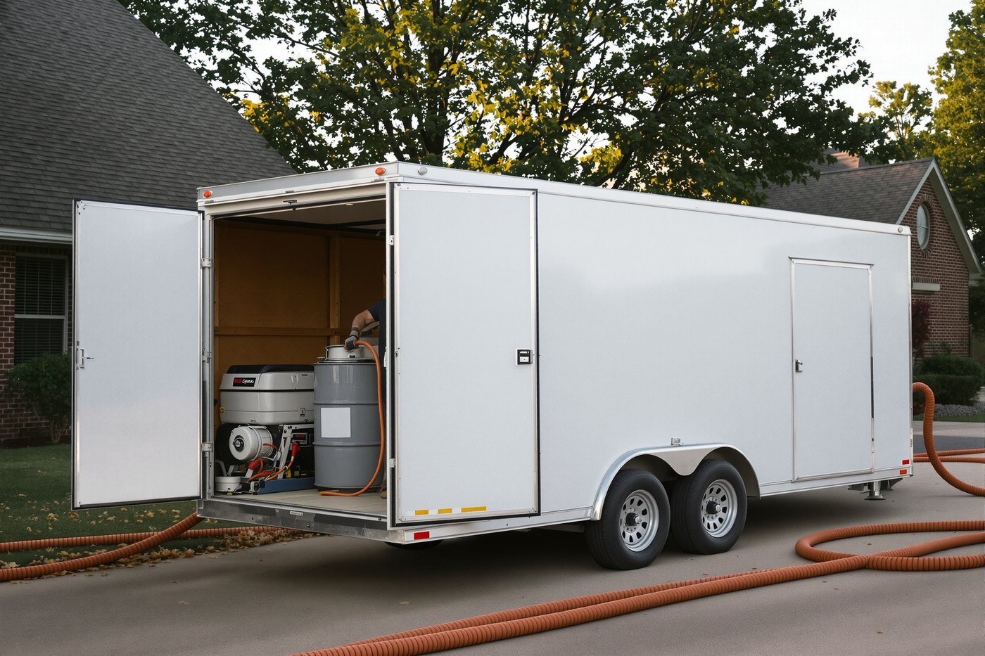 Rig in the driveway